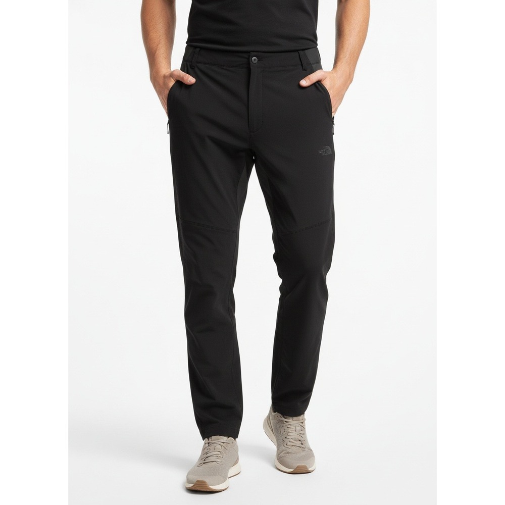 The North Face Mens Black Textured Hiking Outdoor Vented Pants Size 38